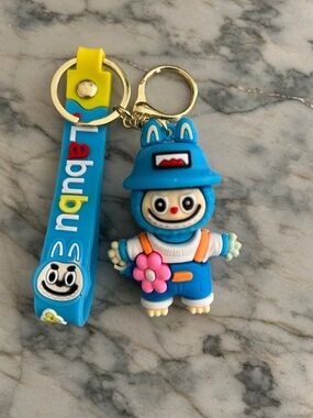 Blue Character Keychain for Kids
